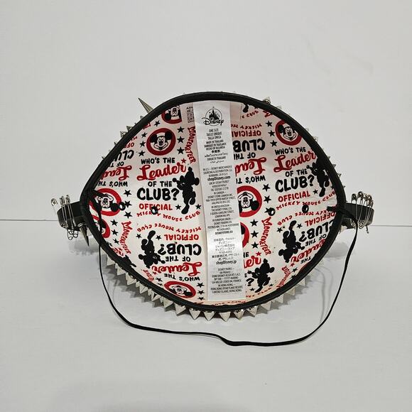 Walt Disney World Park Mickey Mouse Studded Spiked Hat Adult USA Black Silver - Picture 6 of 12